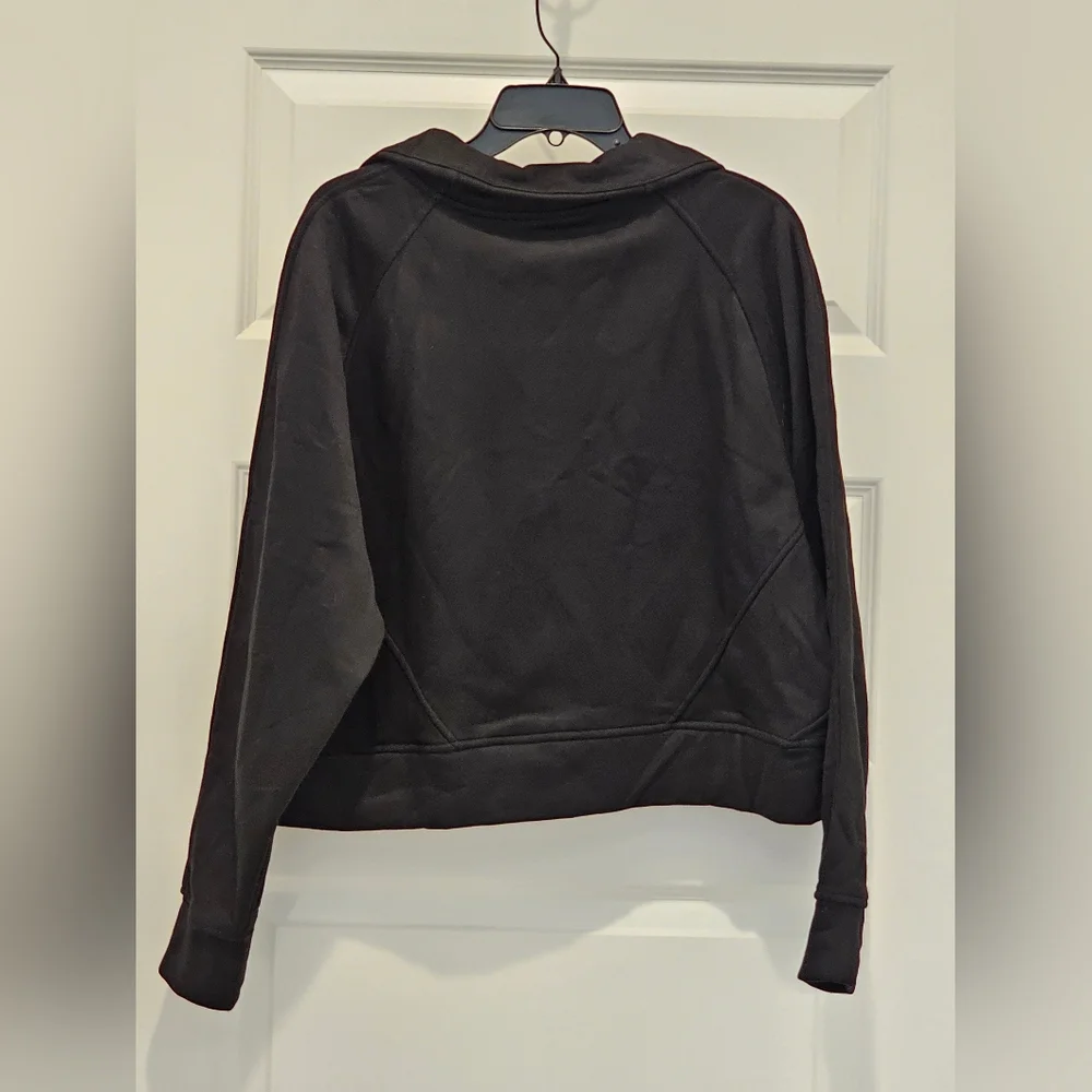 The Gym People Half-Zip Fleece Crop Pullover Sweatshirt, NWT, Size Large - Picture 7 of 7